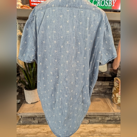 Bonobos Light Blue Sign Language Print Men's Button Down Size XXL - Picture 3 of 4